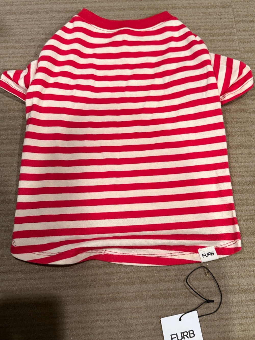 Anthropologie FURB Striped Pet T-Shirt Size Large